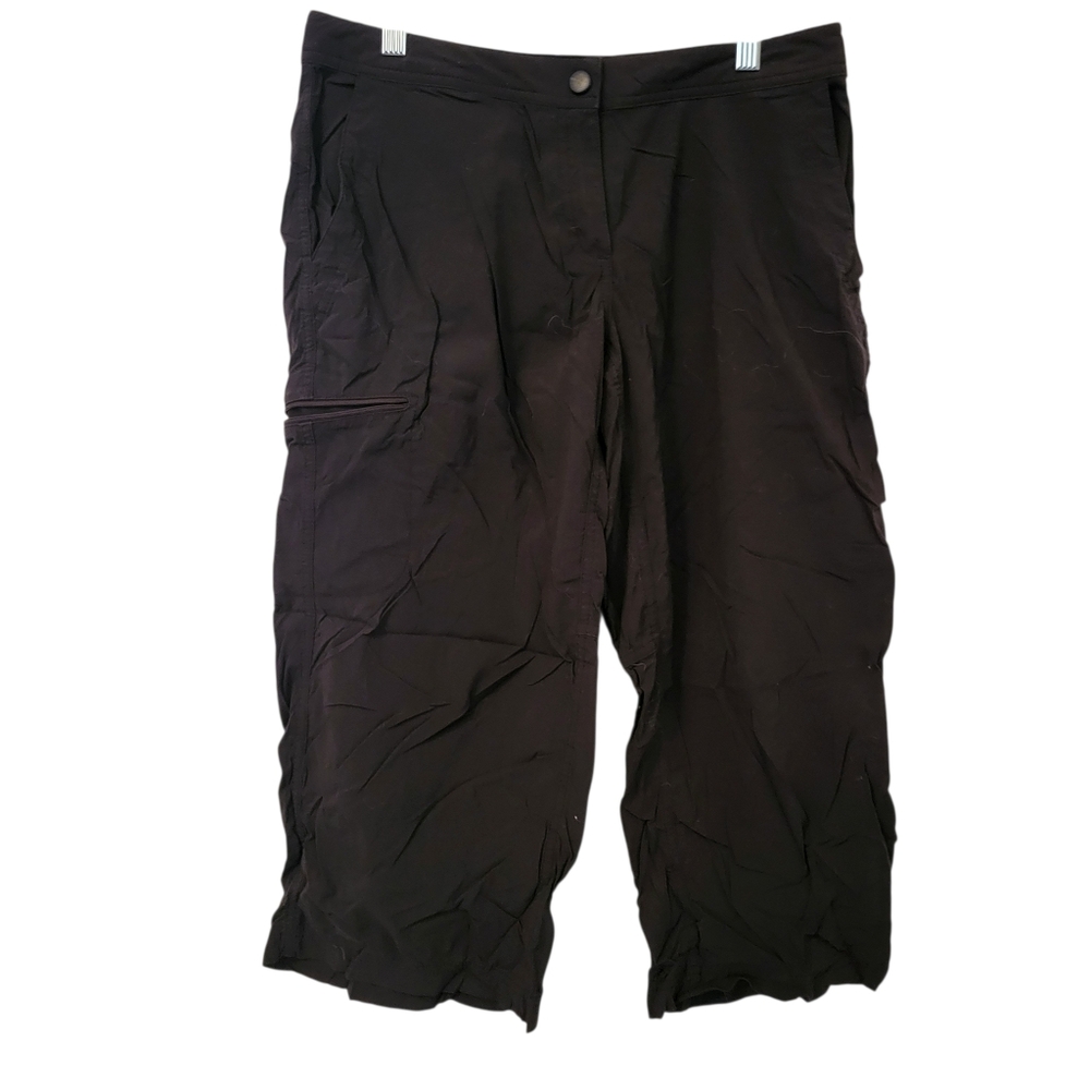 LL Bean Hiking Capris Black sz 8P
